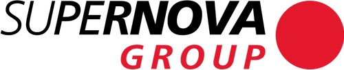 Schwarzes „Vision“-Logo mit rotem Schriftzug „Group“ und großem roten Punkt am rechten Rand